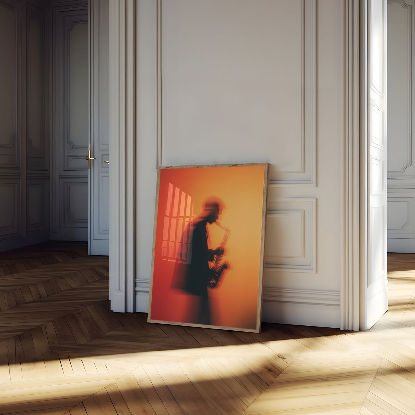 Blurred Jazz Saxophone Poster