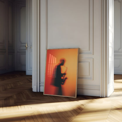 Blurred Jazz Saxophone Poster