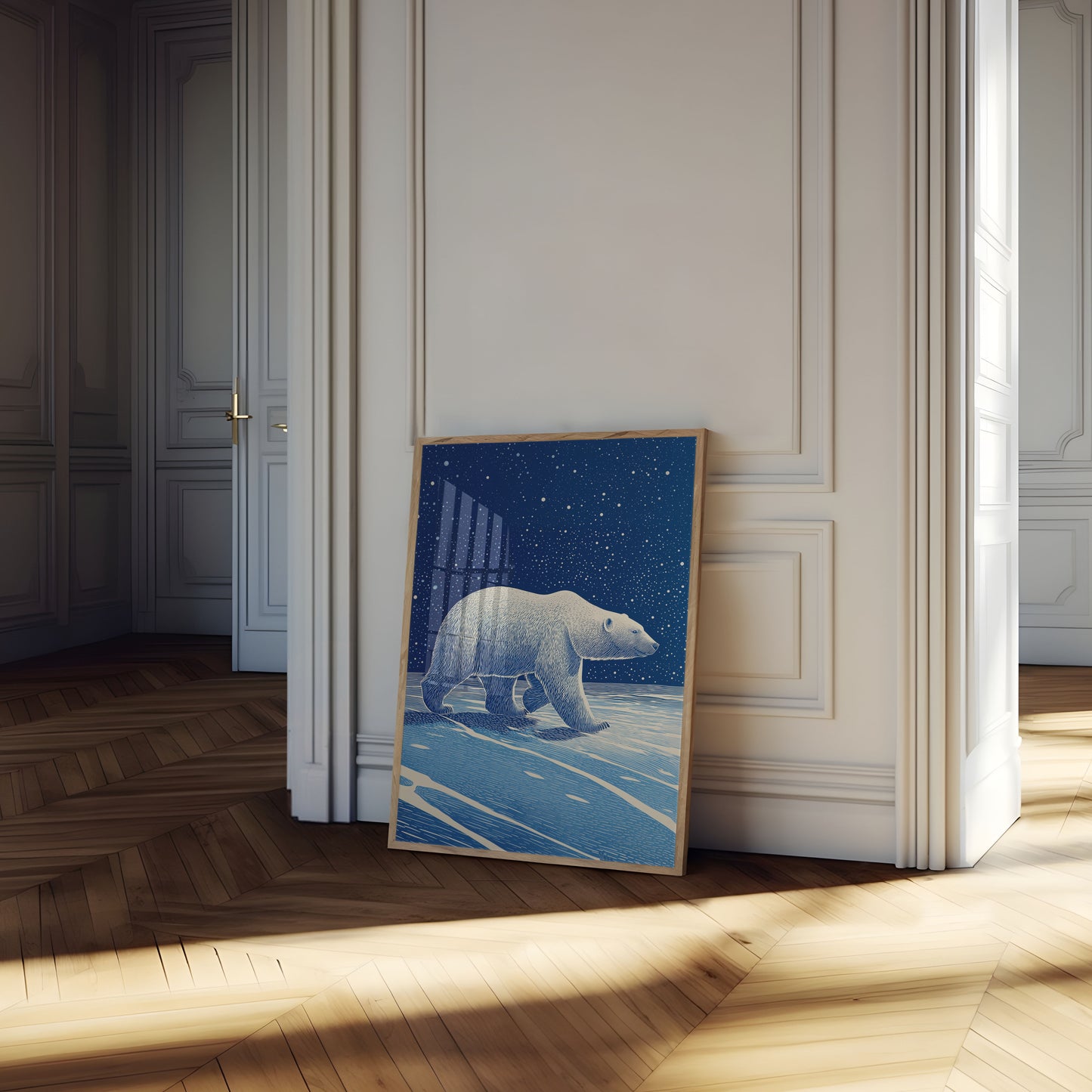 Póster de la noche estrellada de Arctic Wanderer