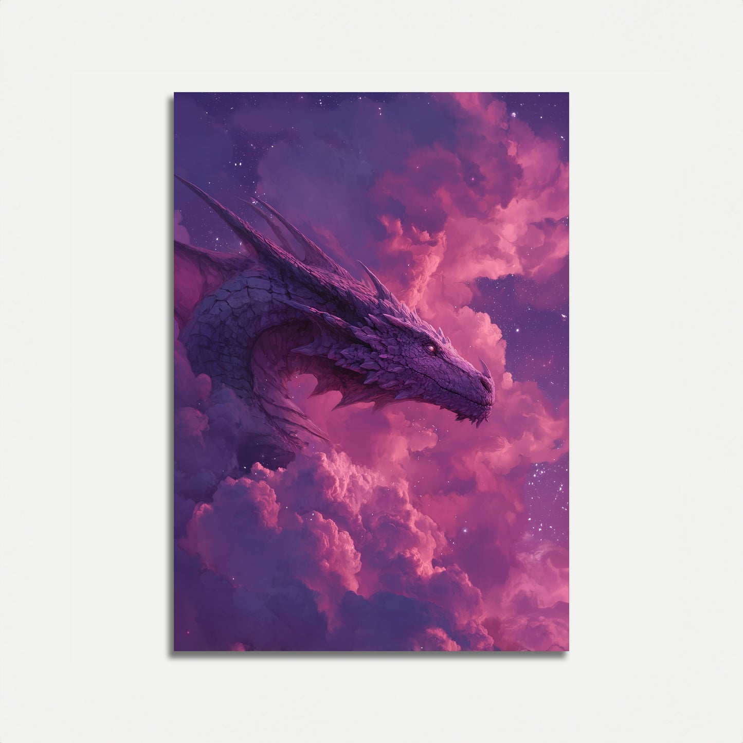 Póster Nubes de dragón místico