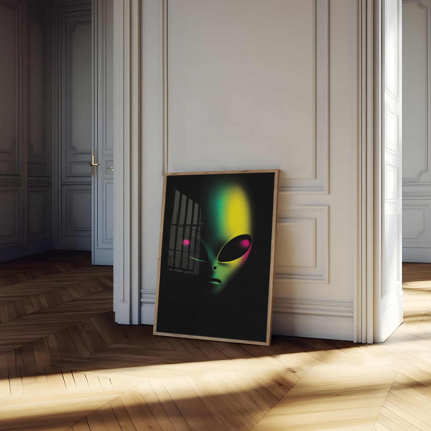 Mysterious Alien Glow Poster