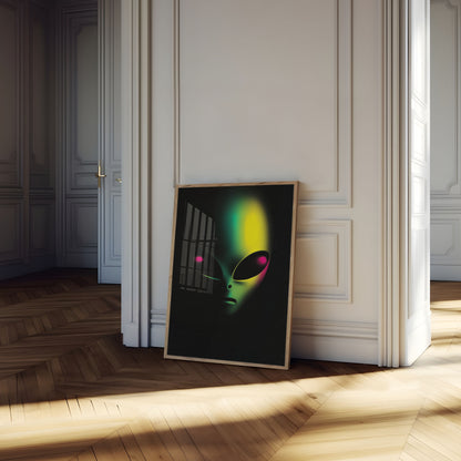Mysterious Alien Glow Poster