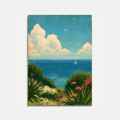 Poster Vista Mare Giardino Costiero