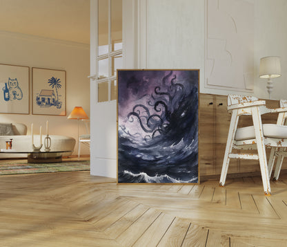 Kraken Storm Rising Poster