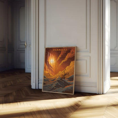 Heracles Battling the Sea Poster