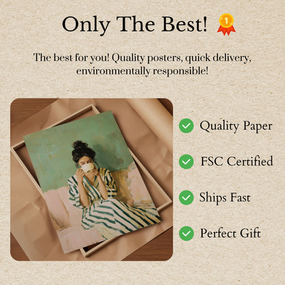 Peaceful Morning Coffee Moment Poster