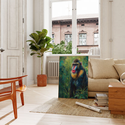 Mandrill in the Jungle Poster