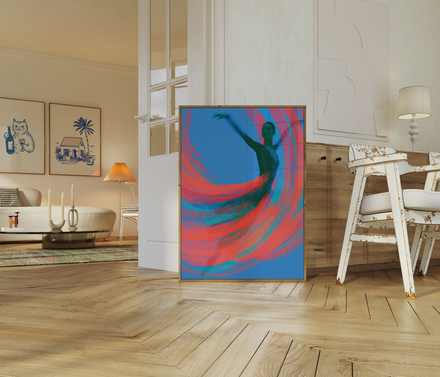 Dancer in Motion Flow Poster