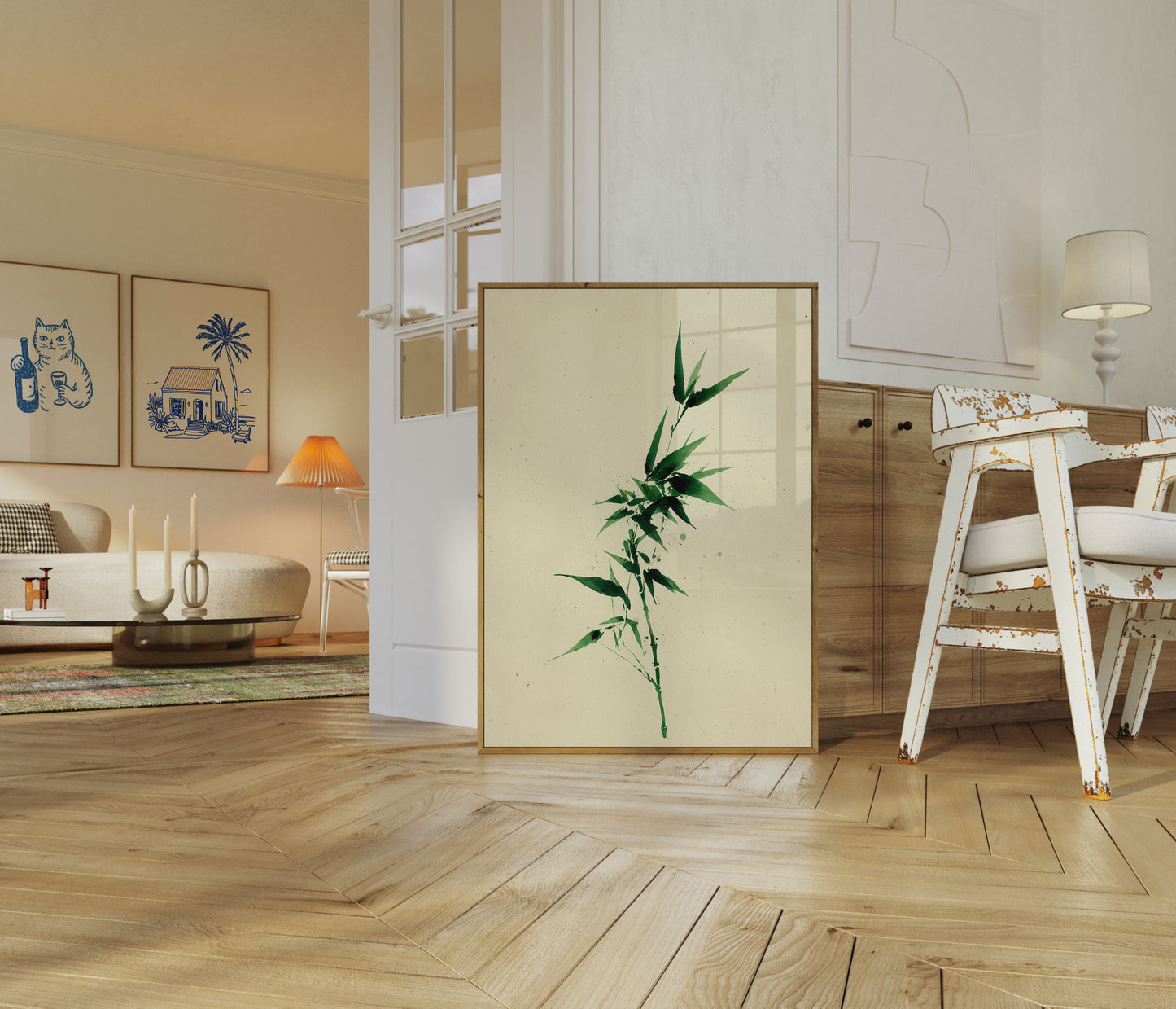 Minimalist Bamboo Branch Poster