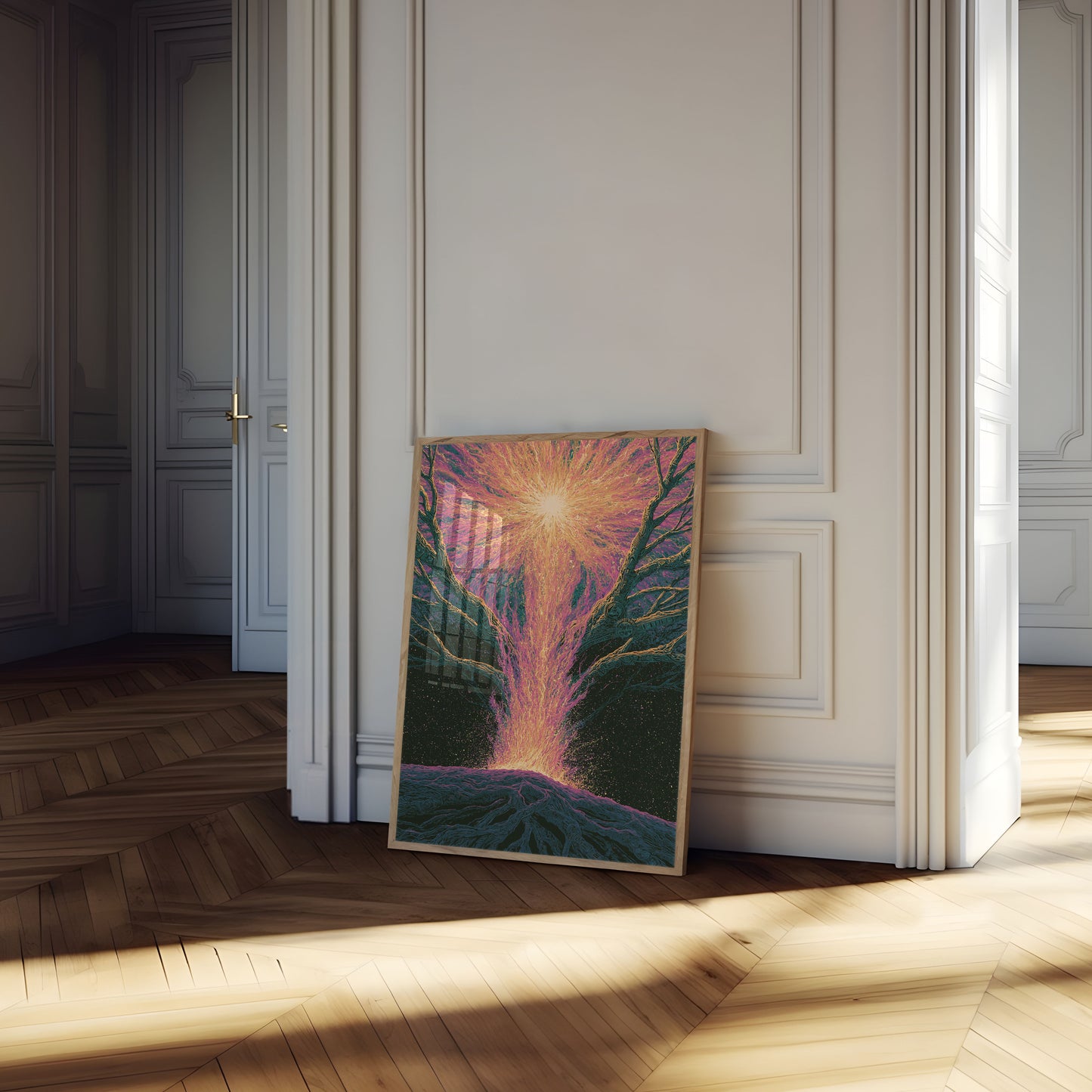 Cosmische Boom Poort Poster