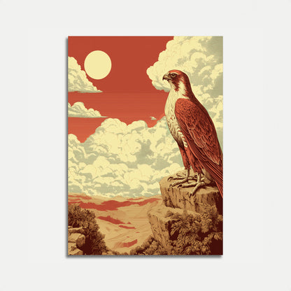 Majestueuze Valk Berg Poster