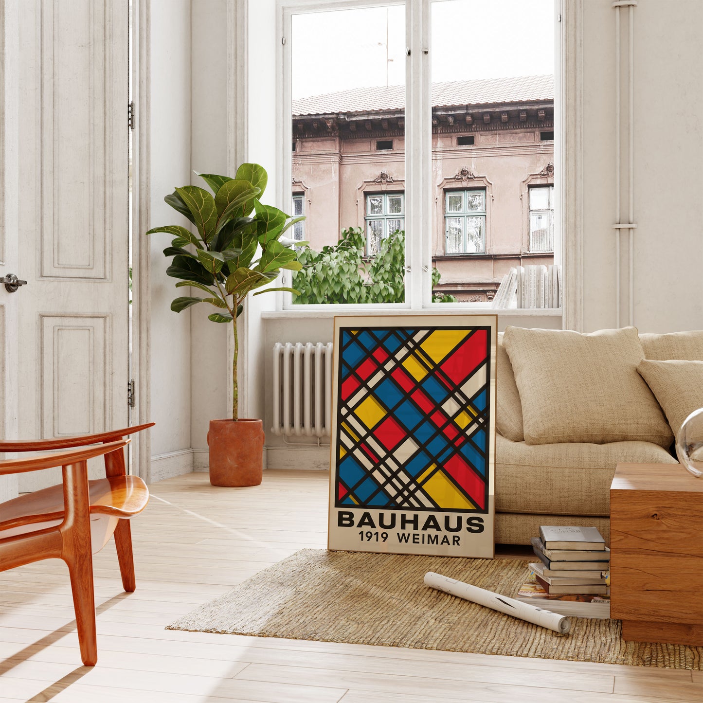 Bauhaus Geometric Abstract Poster