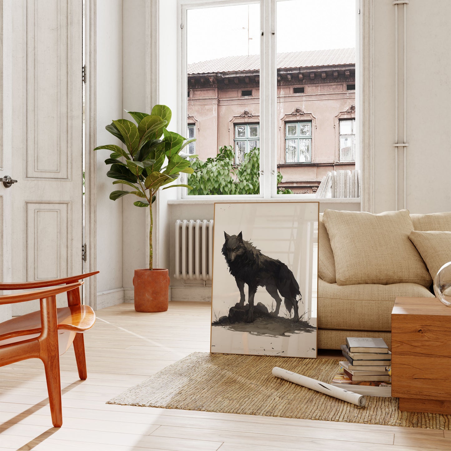 Dark Wolf Guardian Poster