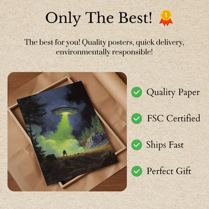 Alien Encounter Forest Poster