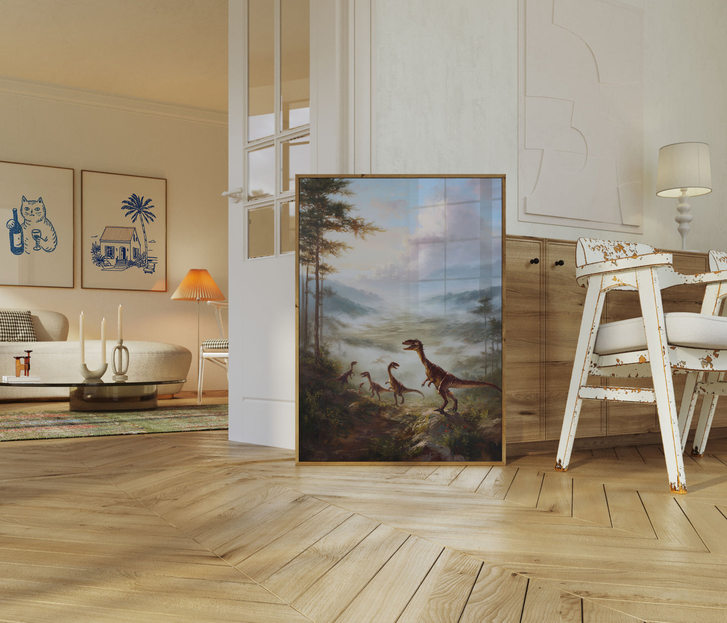 Dinosaur Valley Misty Morning Poster