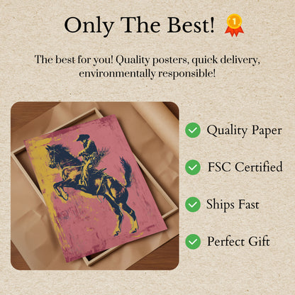 Bronco Rodeo Vilda Västern Affisch