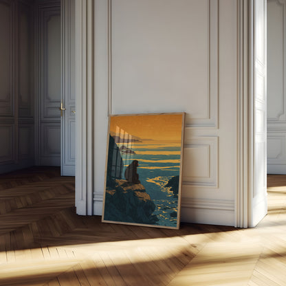 Macaco na Costa Rochosa Pôster