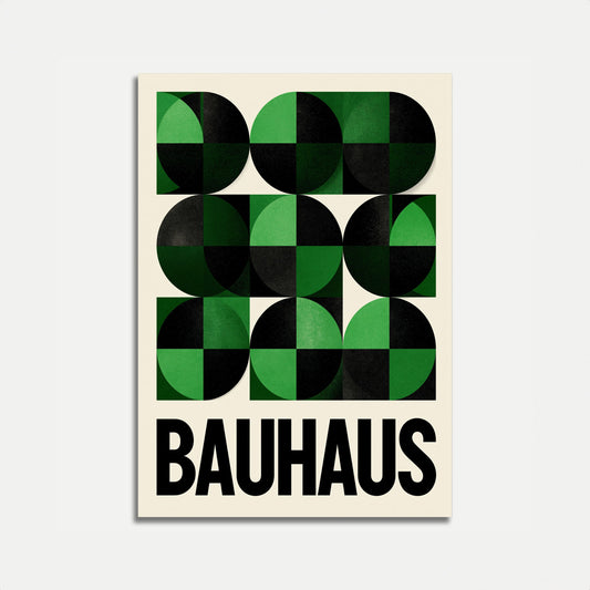 Bauhaus Geometric Circles Poster