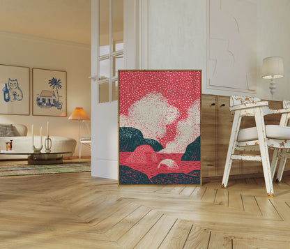 Igel am Fluss Poster