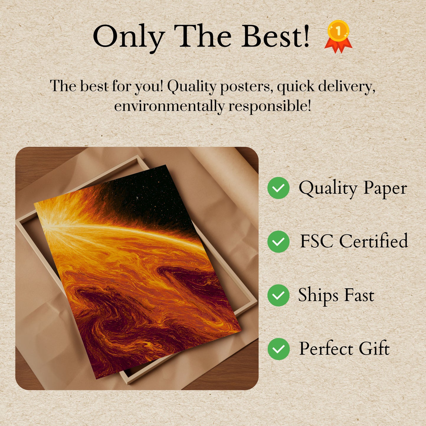Sun's Fiery Surface Poster