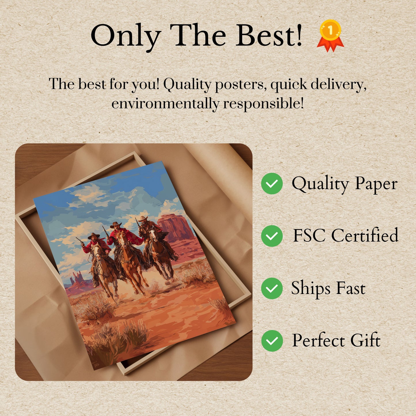 Wild West Riders Poster