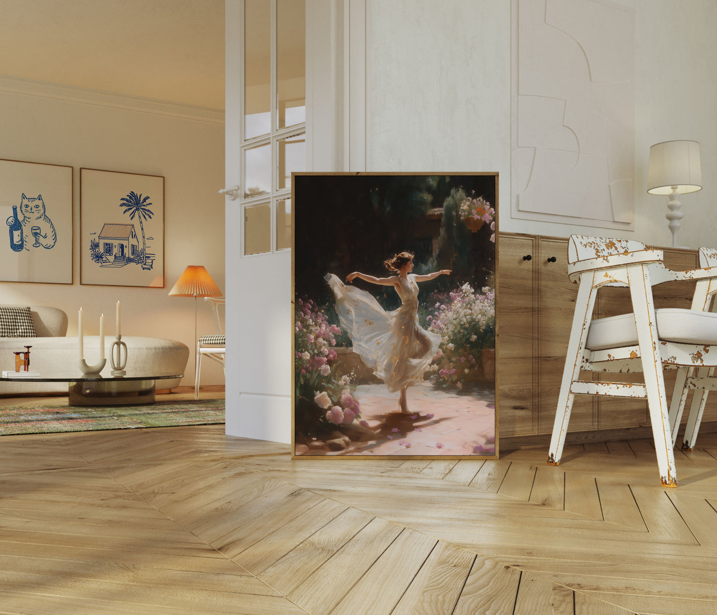 Póster de danza del ballet del jardín