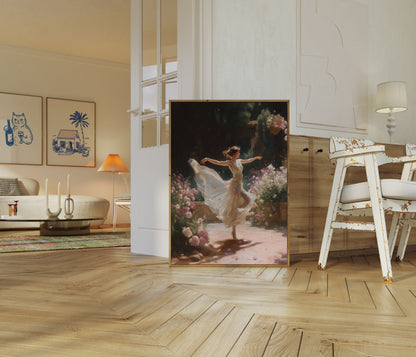 Póster de danza del ballet del jardín