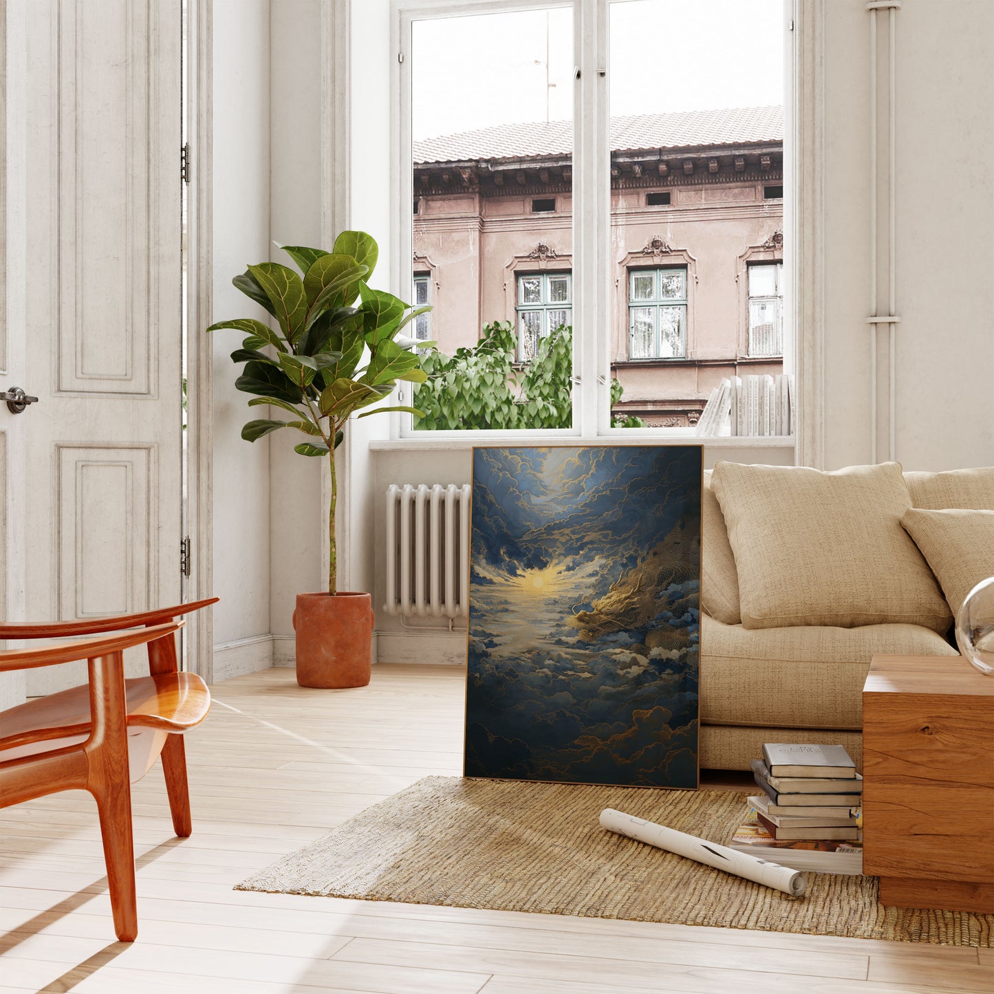 Celestial Dragon Sky Poster