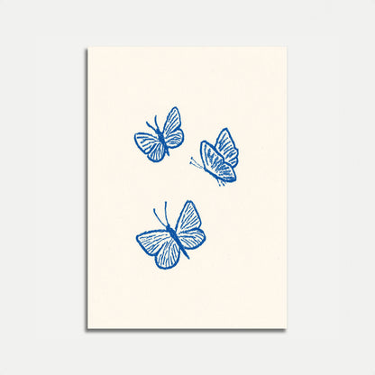 Blue Butterfly Dance Poster