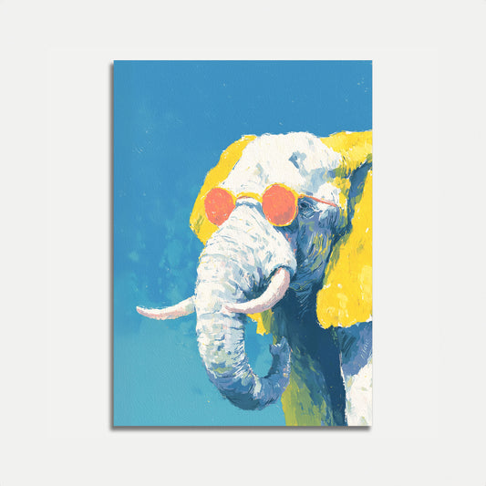 Cool Elephant in Sunglasses Poster
