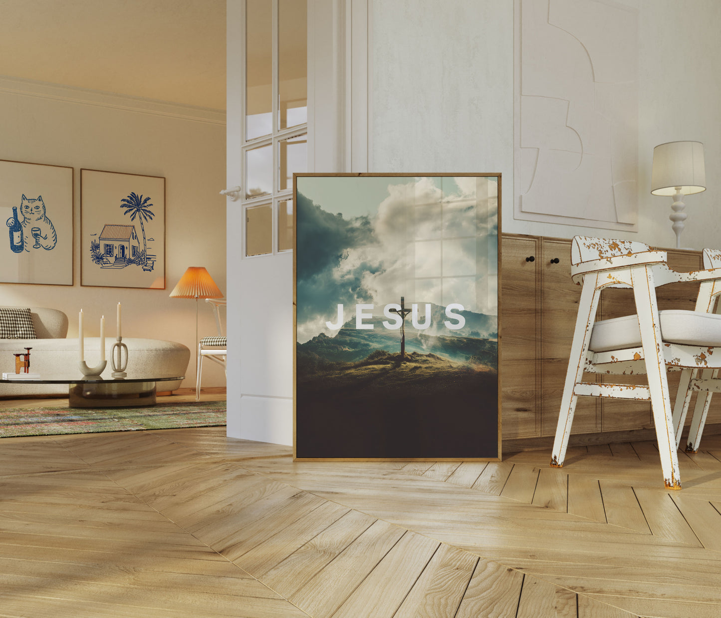 Göttliches Licht Jesus Poster