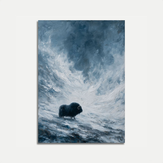 Poster dello Yak nella Neve
