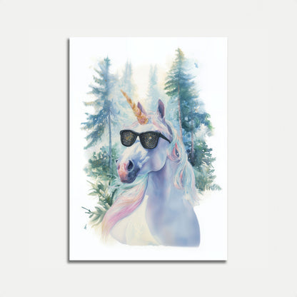 Poster della Foresta dell'Unicorno Fantastico