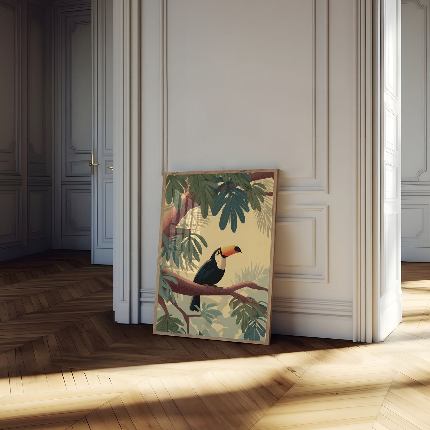 Tropical Toucan Forest Poster