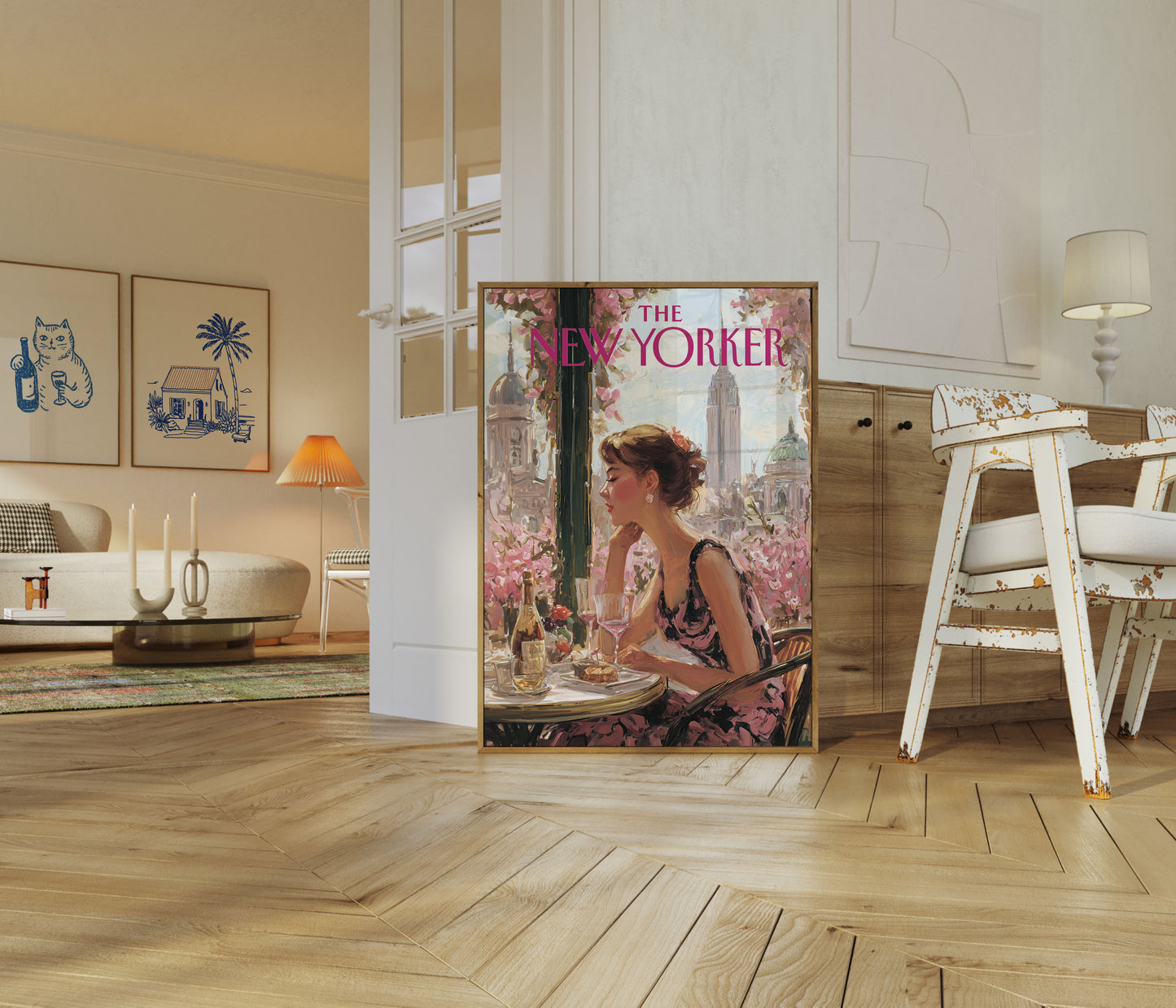 New York Spring Romance Poster