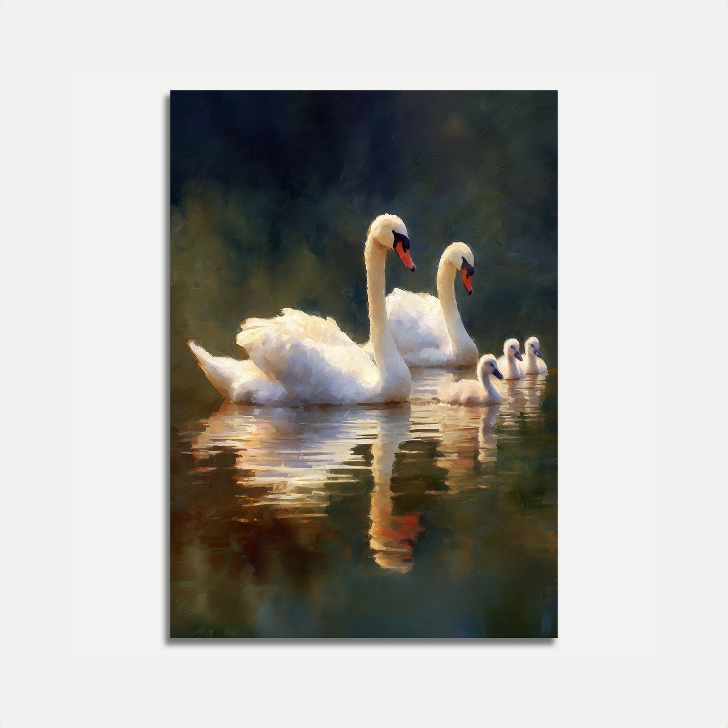 Serene Schwan Familien-Poster