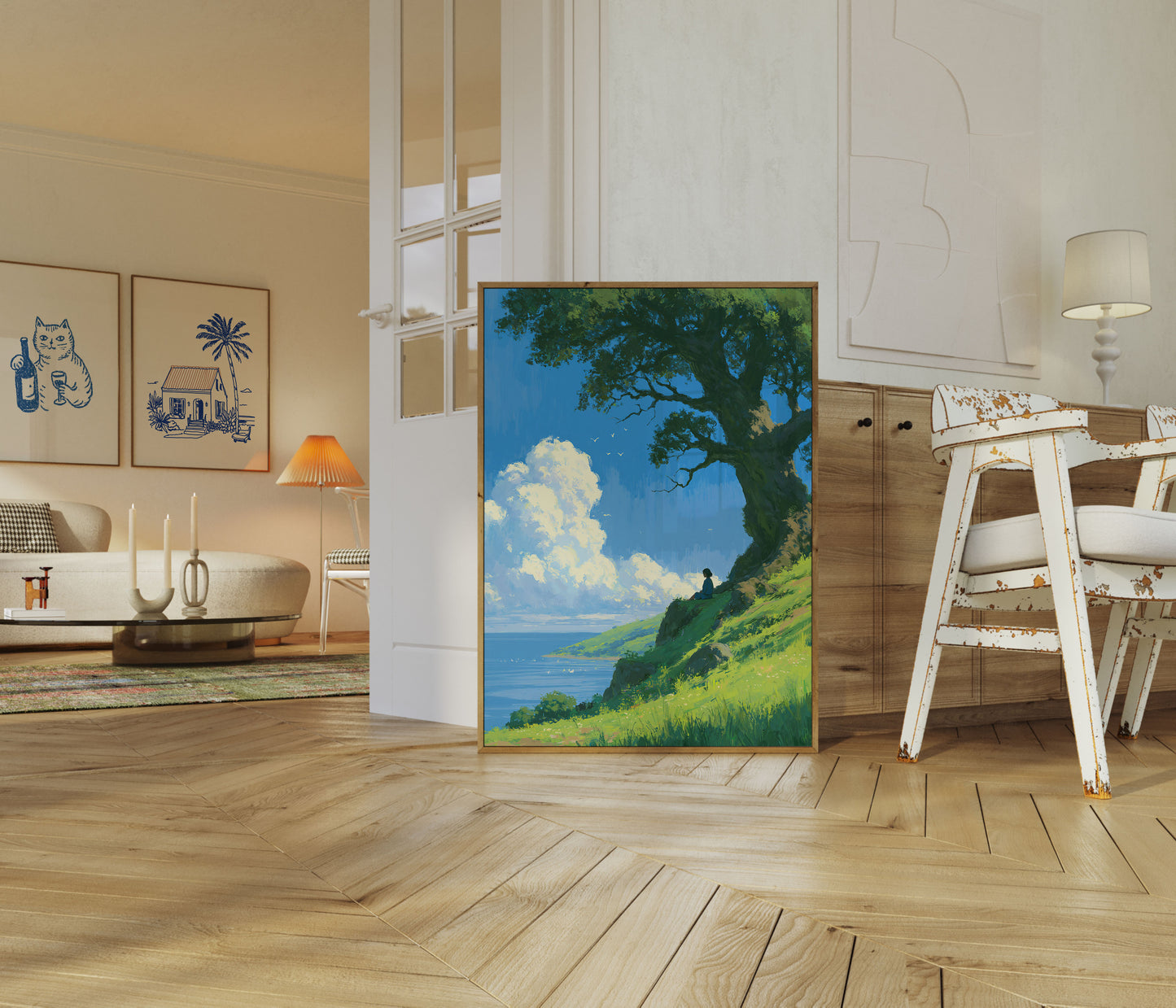Affiche Rêveur Colline Paisible