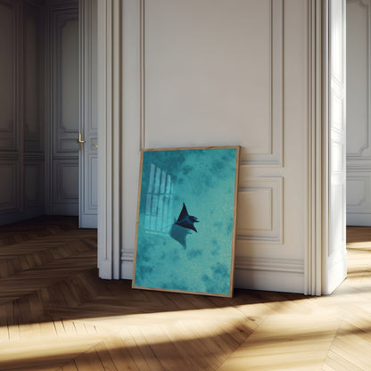 Manta Ray Oceaan Glijden Poster