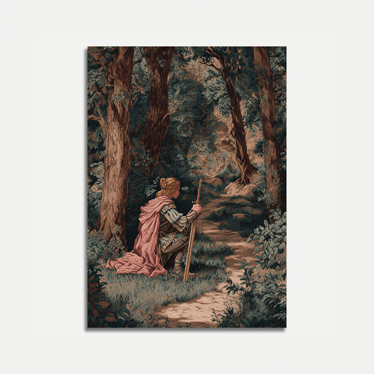 Medieval Forest Knight Poster