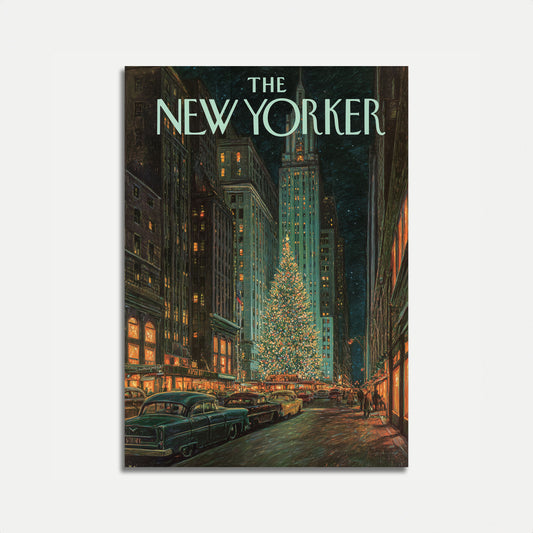 New York Christmas Night Poster