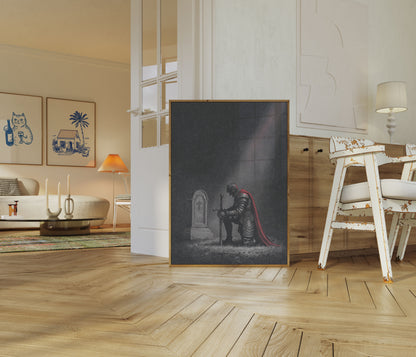 Poster del Cavaliere in Ginocchio alla Croce