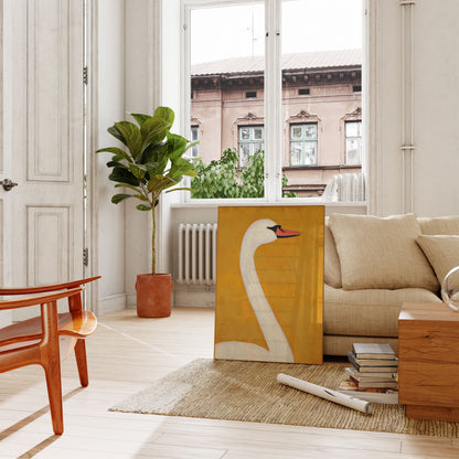 Elegant White Swan Poster