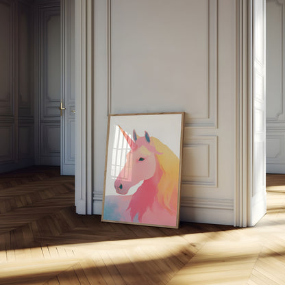 Poster Unicorno Magico Pastello