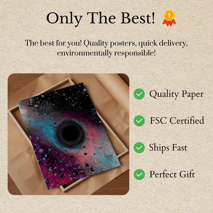 Cosmic Black Hole Vortex Poster