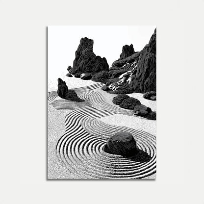 Zen Rock Garden Serenity Poster