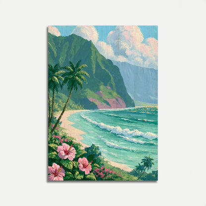 Paradies-Strandplakat einer tropischen Insel