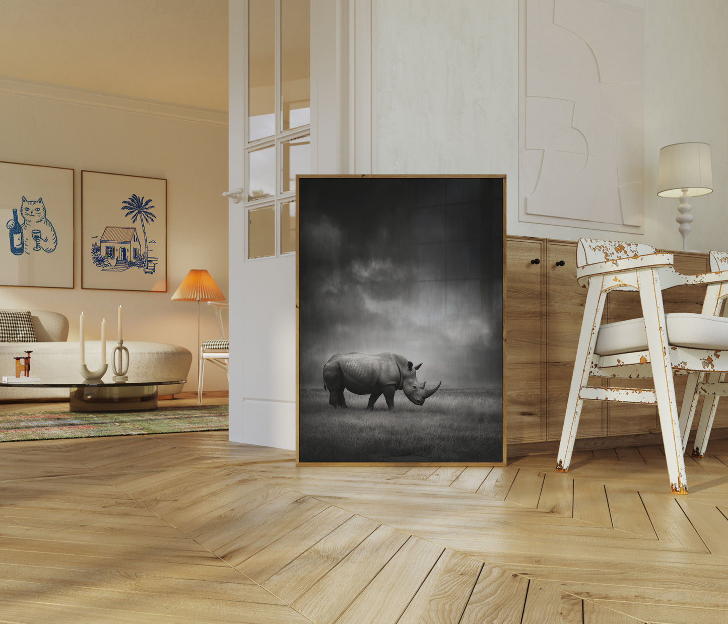 Póster de la tormenta de rinocerontes solitarios