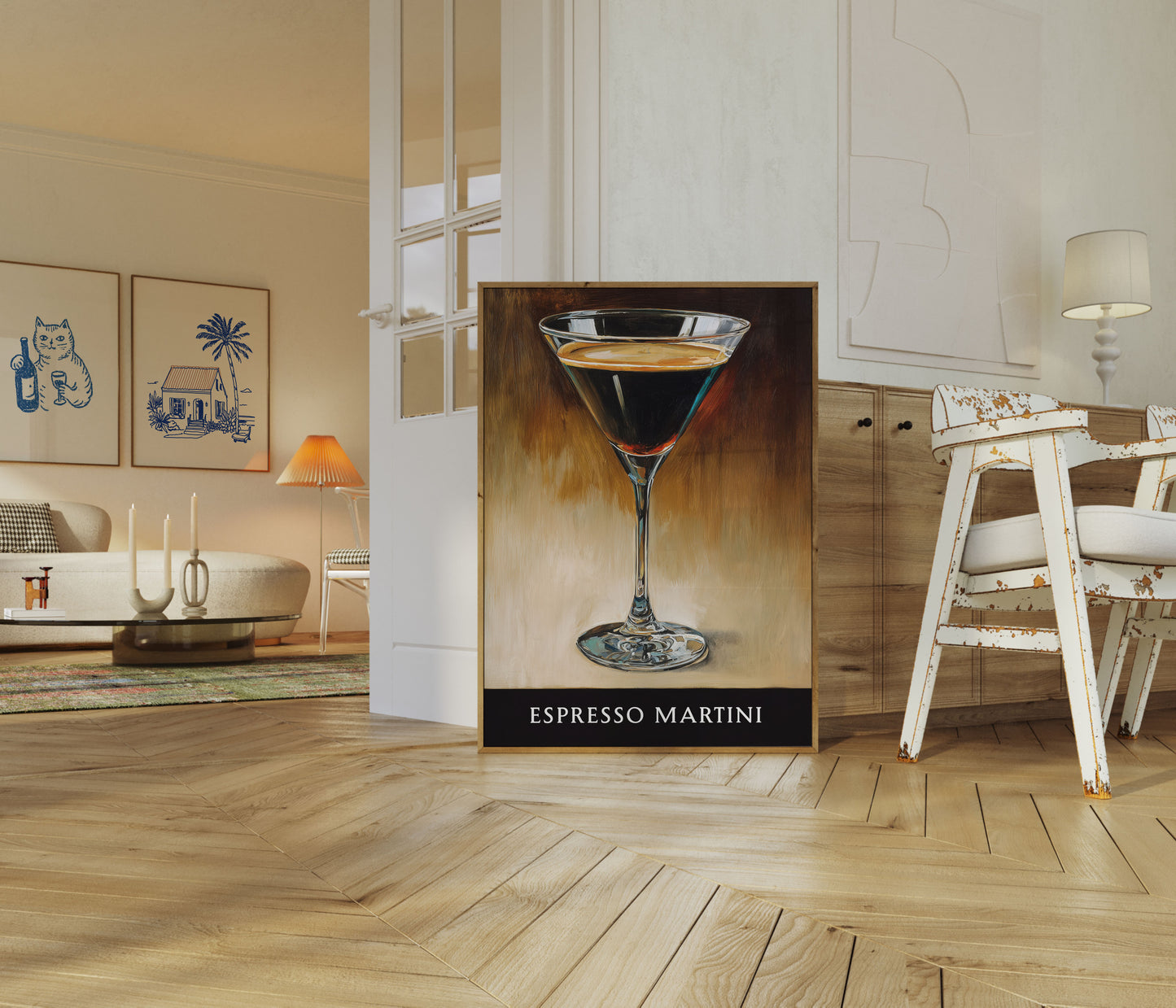 Elegant Espresso Martini Poster
