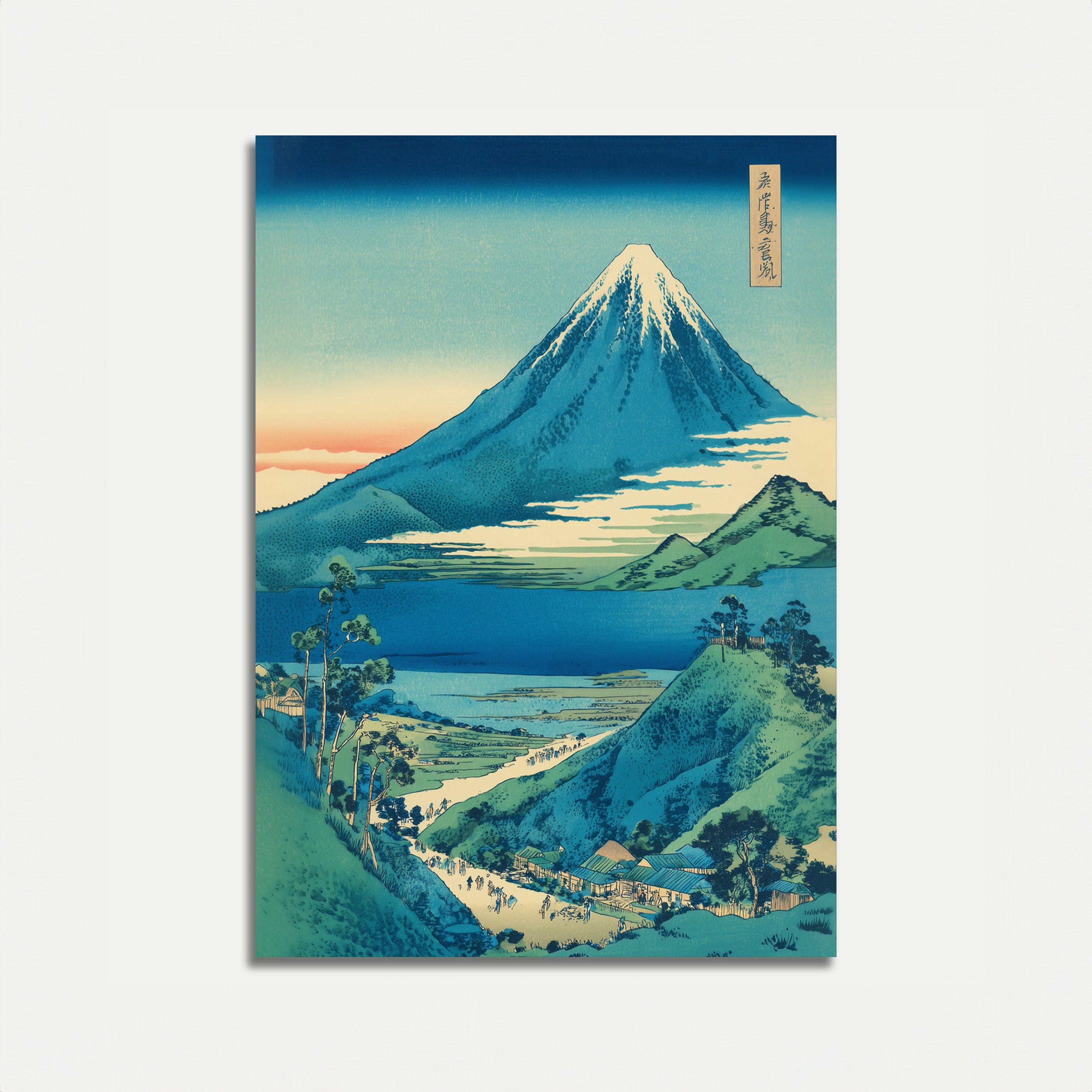Mount Fuji Poster - Traditional Japanese Landscape Print – Artisout