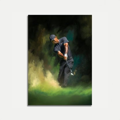 Póster de potencia del swing de golf